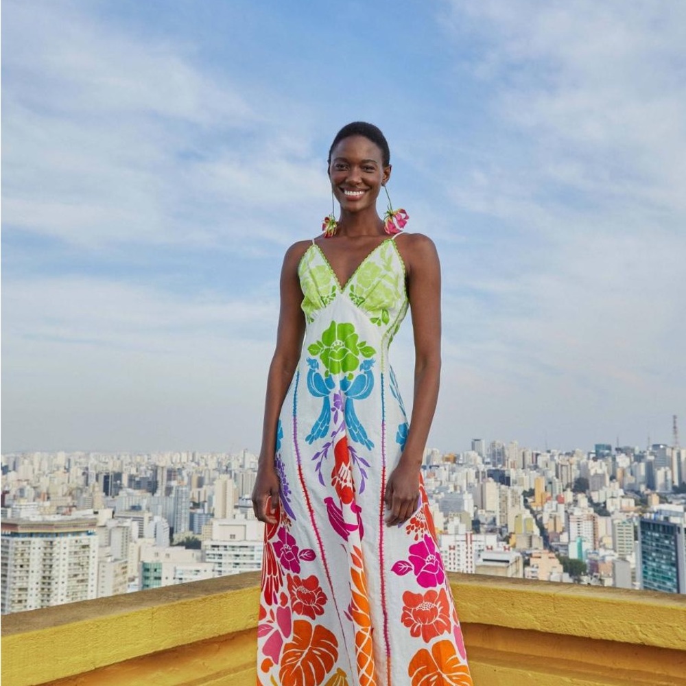 Farm Rio Tropical Graphic Maxi Dress